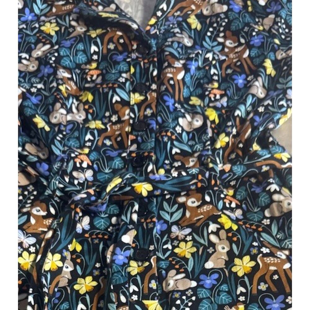 Whimsical Forrest Animal Print Dress Eva Rose Fairy Modcloth Rockabilly Whimsy - Picture 12 of 13